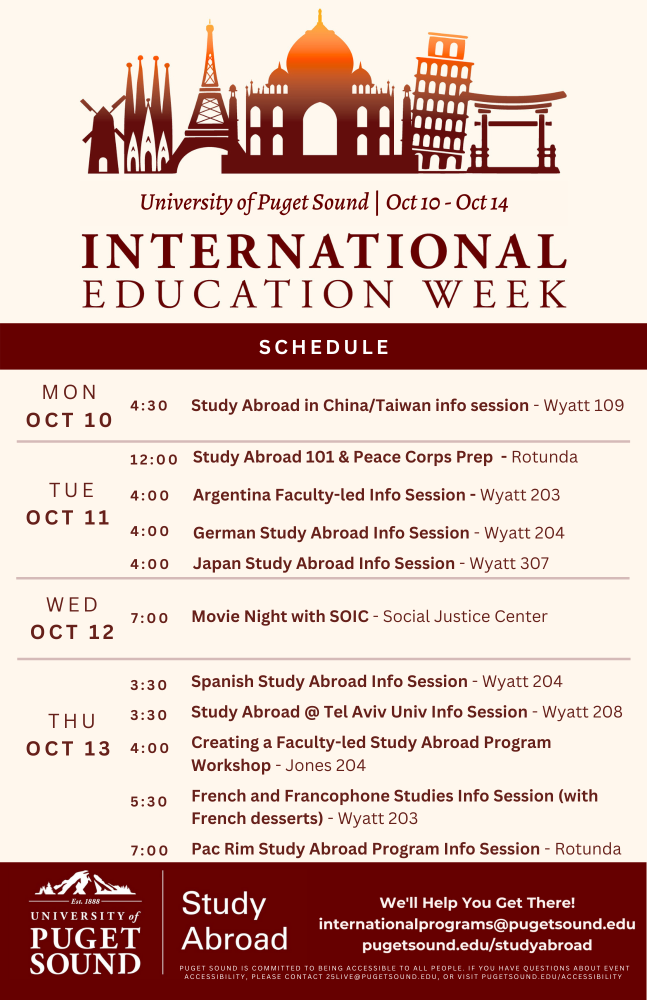 International Education Week University of Puget Sound